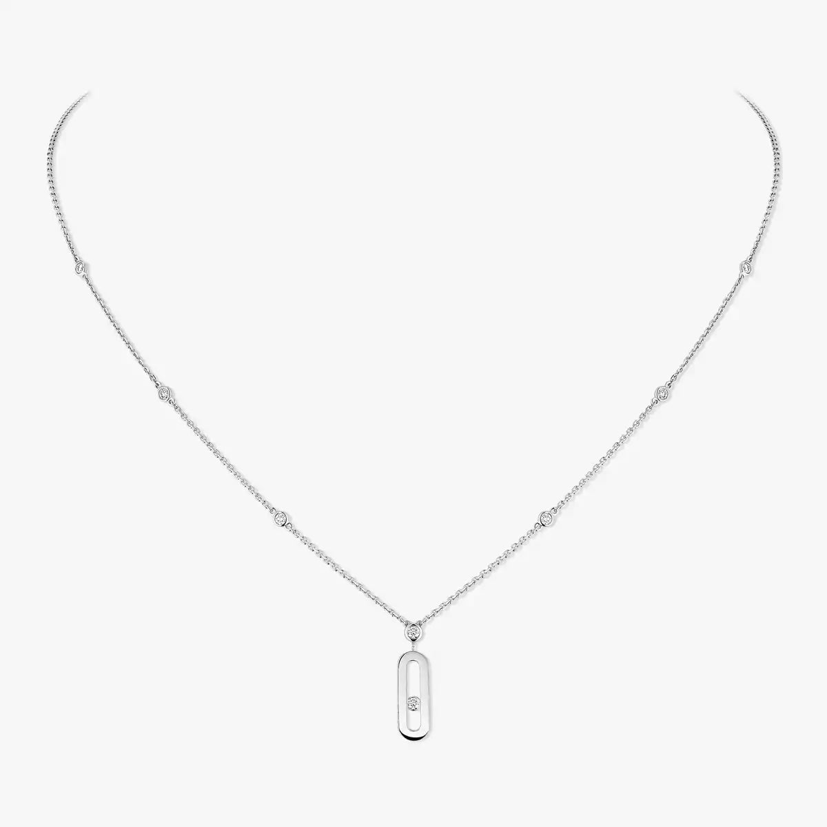 [Sophire Jewelry] Move Uno Gold Diamond Long Necklace