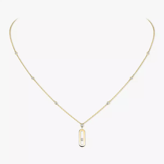 [Sophire Jewelry] Move Uno Gold Diamond Long Necklace