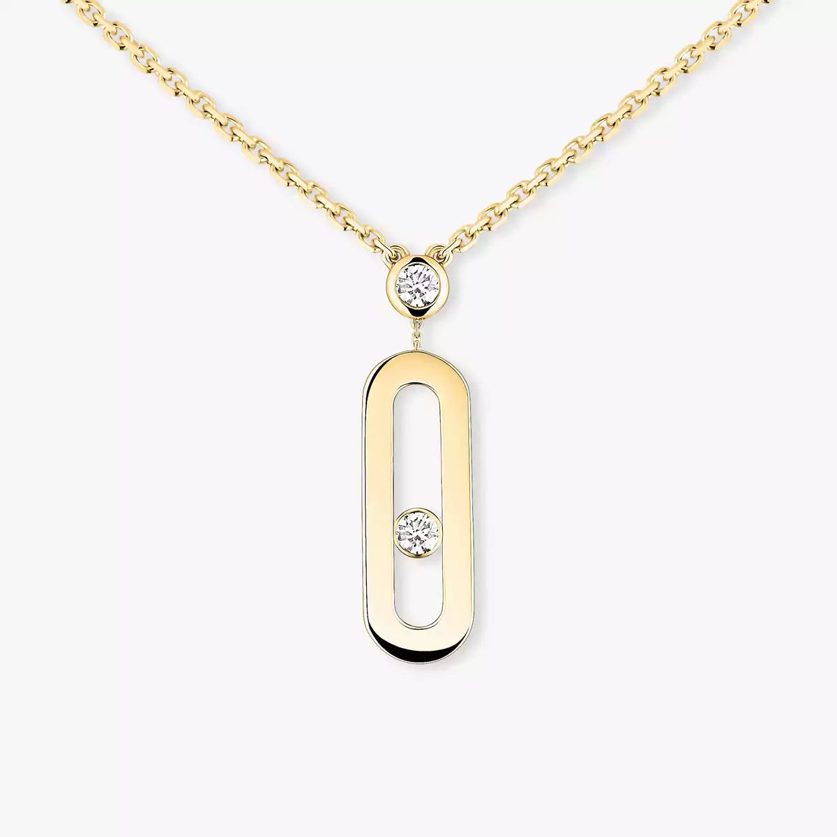 [Sophire Jewelry] Move Uno Gold Diamond Long Necklace