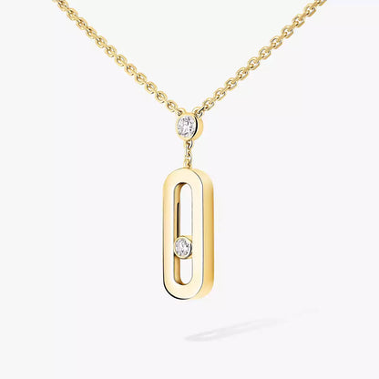 [Sophire Jewelry] Move Uno Gold Diamond Long Necklace