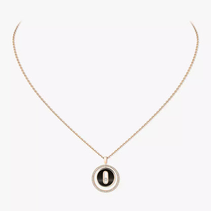 [Sophire Jewelry]Lucky Move Diamond Necklace in Rose Gold and White Mother-of-Pearl