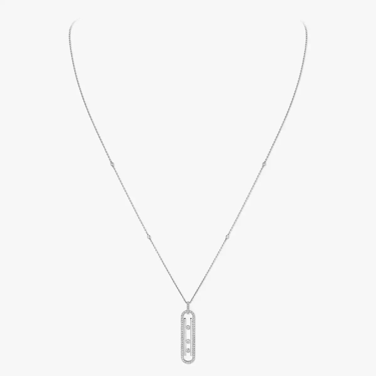 [Sophire Jewelry]Diamond Necklace Move 10Th