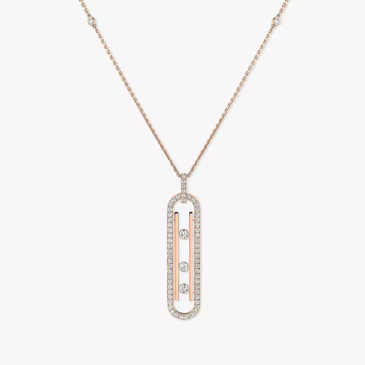 [Sophire Jewelry]Diamond Necklace Move 10Th