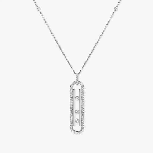 [Sophire Jewelry]Diamond Necklace Move 10Th
