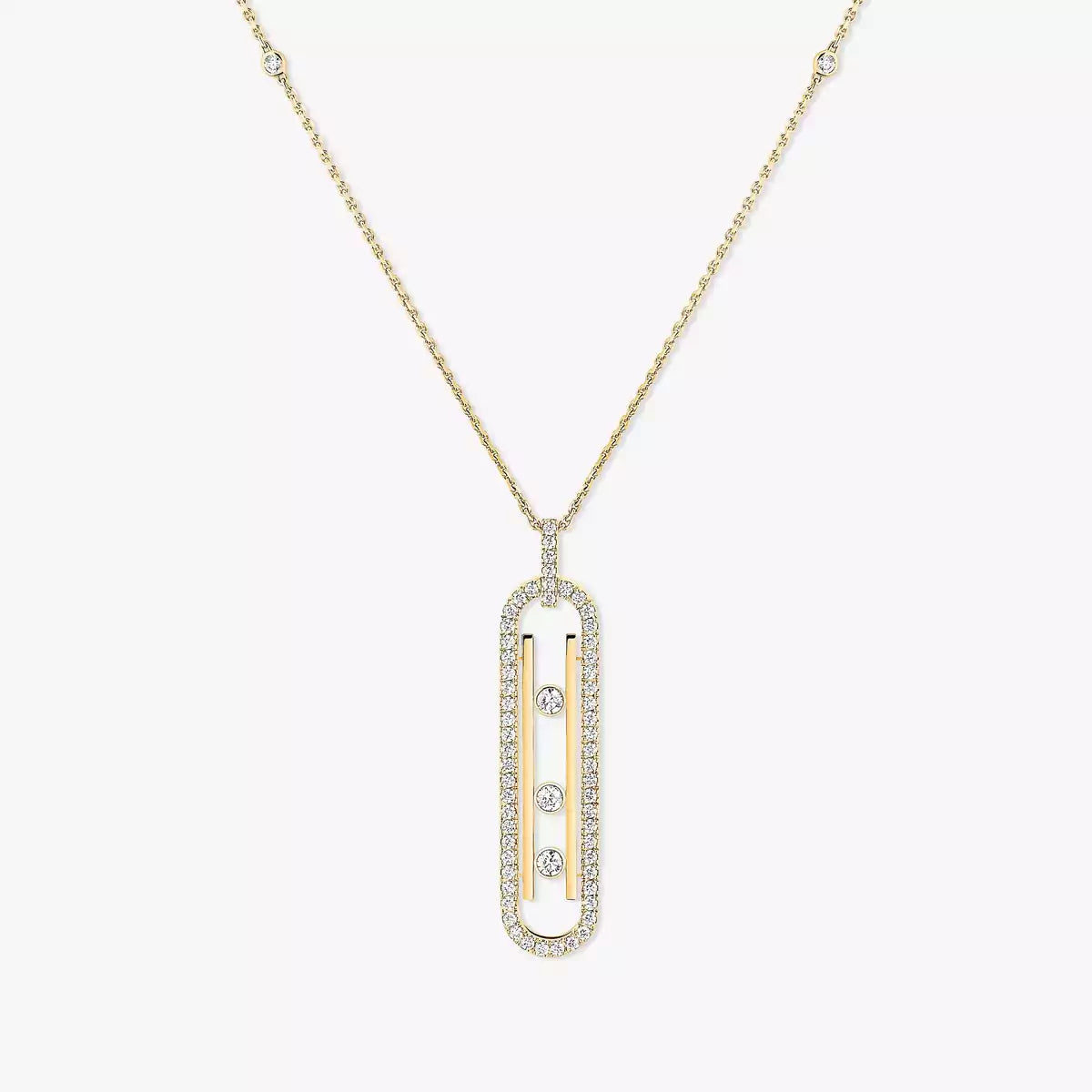 [Sophire Jewelry]Diamond Necklace Move 10Th