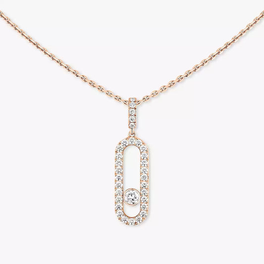 [Sophire]MOVE UNO FULL PAVÉ DIAMOND NECKLACE
