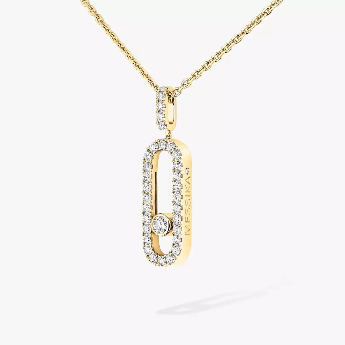 [Sophire Jewelry]Move Uno Diamond Necklace in Rose Gold