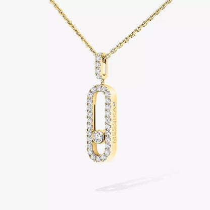 [Sophire Jewelry]Move Uno Diamond Necklace in Rose Gold