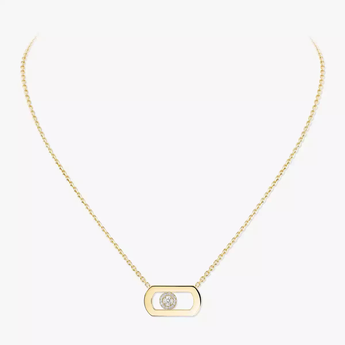 [Sophire Jewelry]So Move Diamond Necklace in Gold