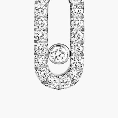 [Sophire Jewelry]Move Uno Single Diamond Hoop Earring
