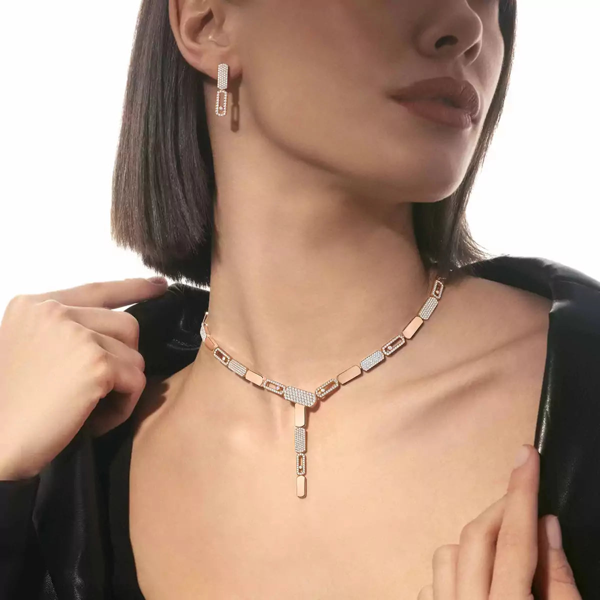 [Sophire Jewelry]Imperial Move SM Diamond Earrings