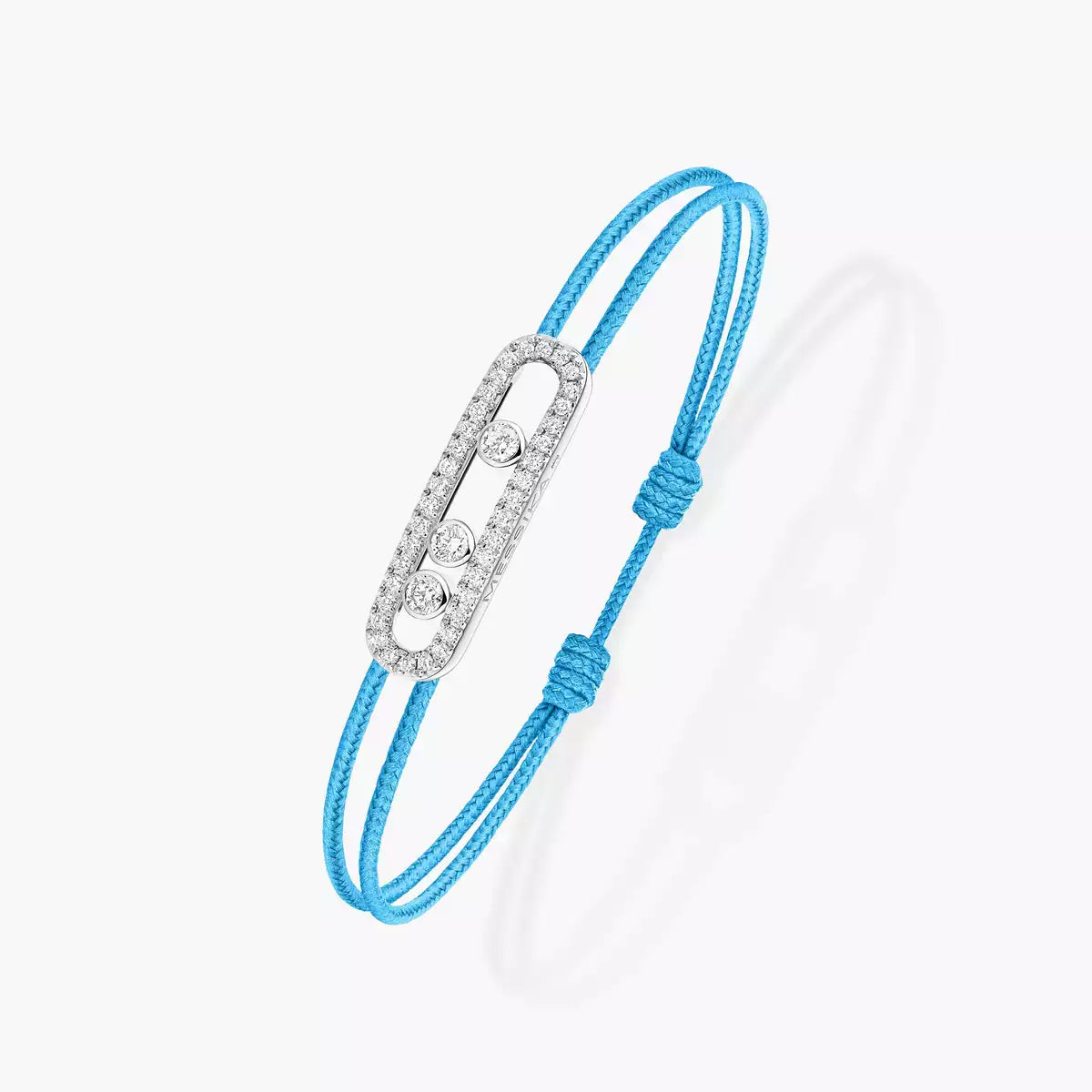 [Sophire Jewelry]Messika Care(s) pink cord pavé bracelet