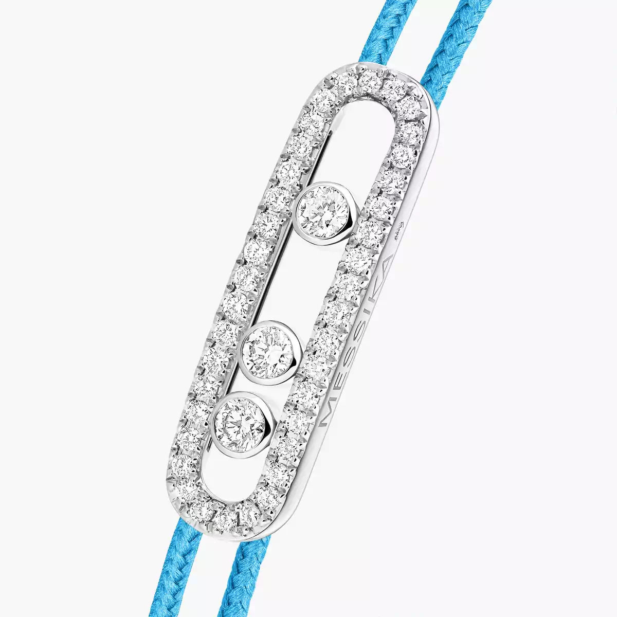 [Sophire Jewelry]Messika Care(s) pink cord pavé bracelet