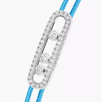 [Sophire Jewelry]Messika Care(s) pink cord pavé bracelet
