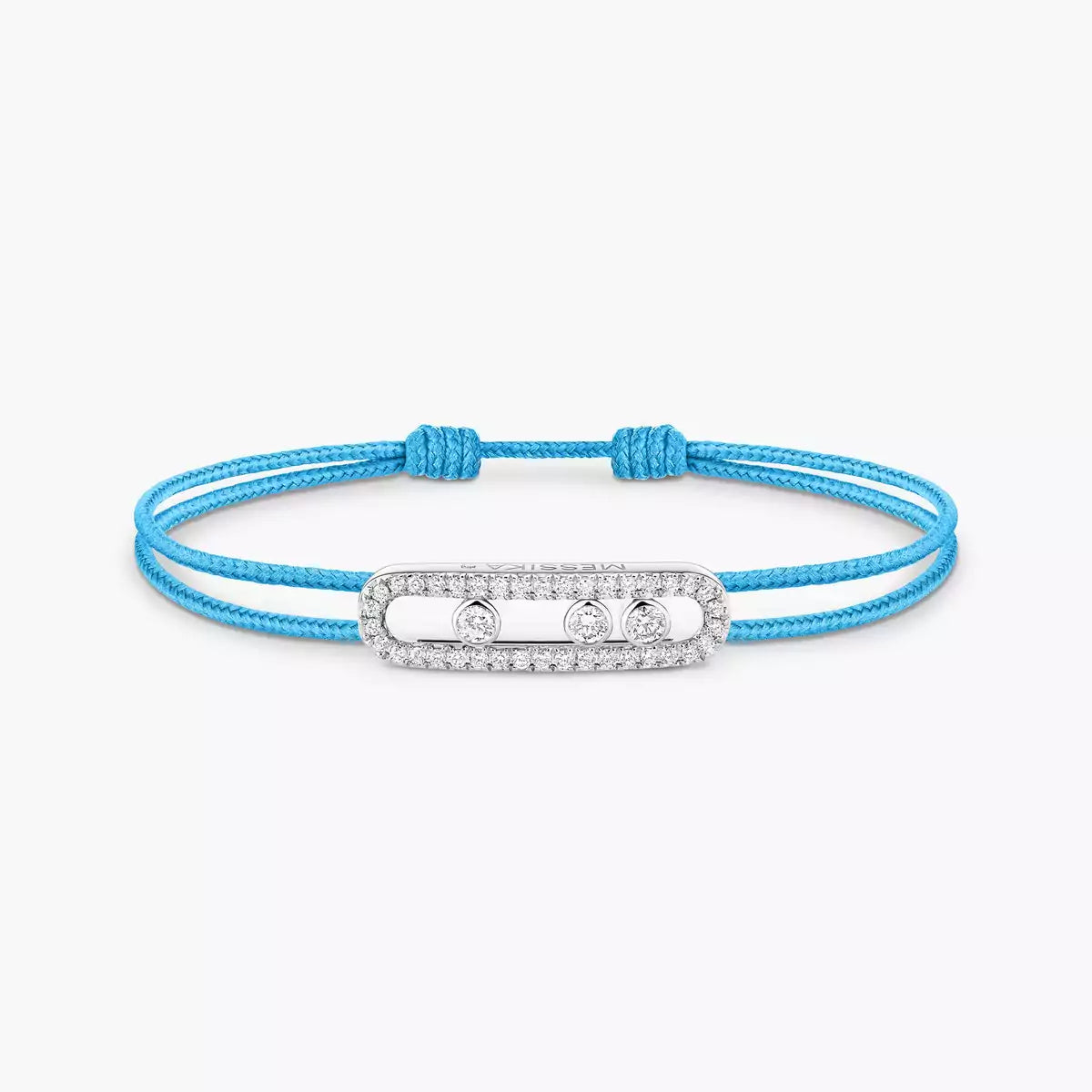 [Sophire Jewelry]Messika Care(s) pink cord pavé bracelet