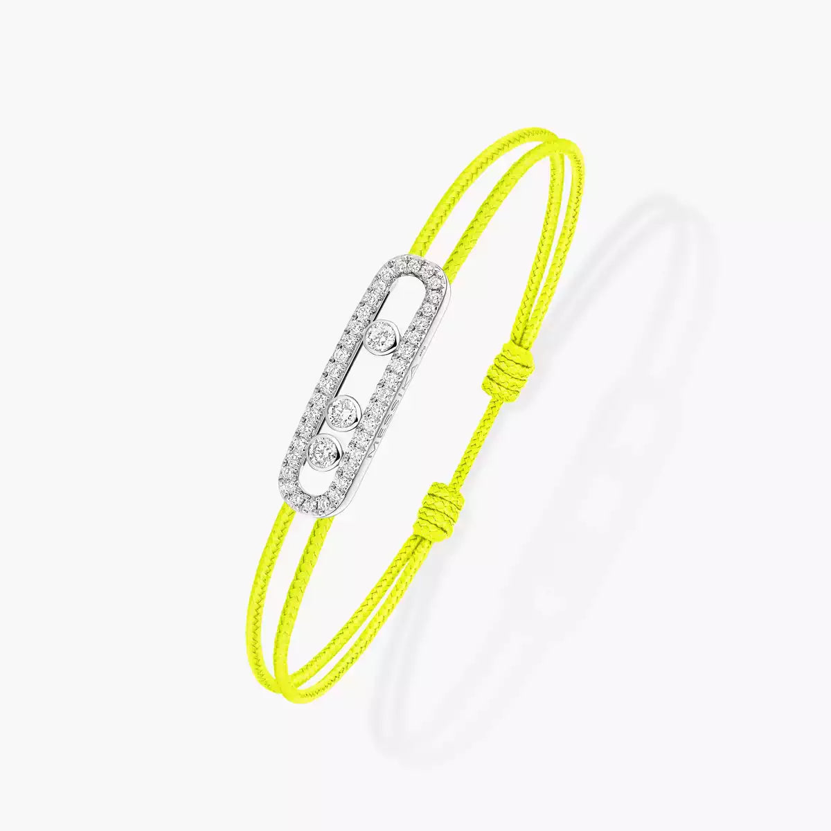 [Sophire Jewelry]Messika Care(s) pink cord pavé bracelet