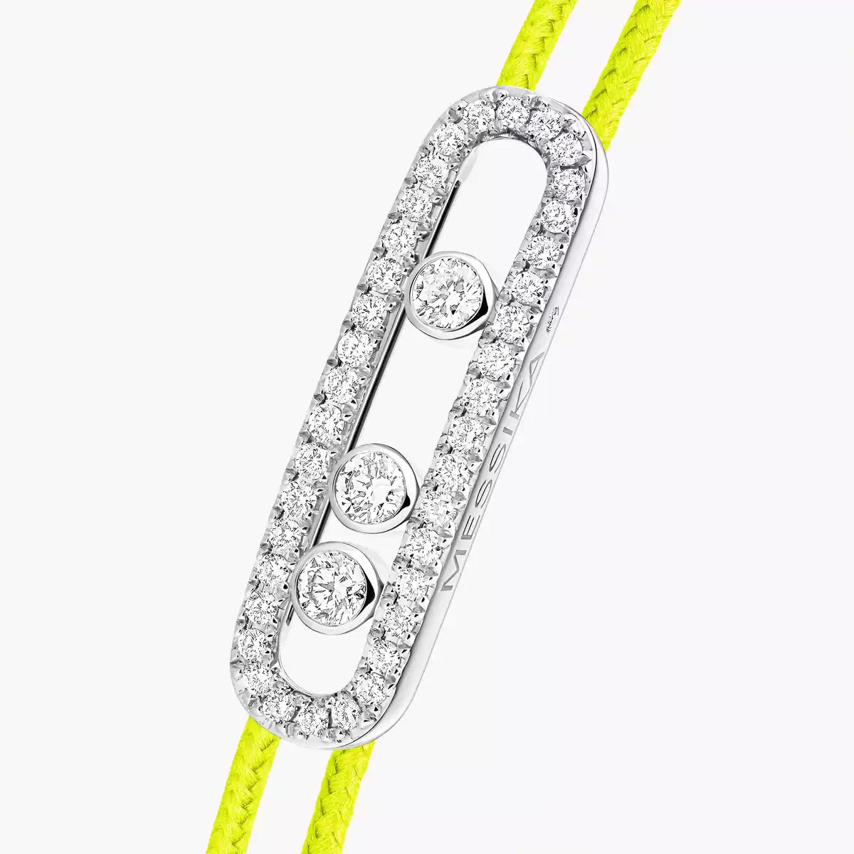 [Sophire Jewelry]Messika Care(s) pink cord pavé bracelet