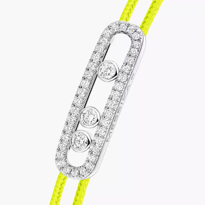 [Sophire Jewelry]Messika Care(s) pink cord pavé bracelet