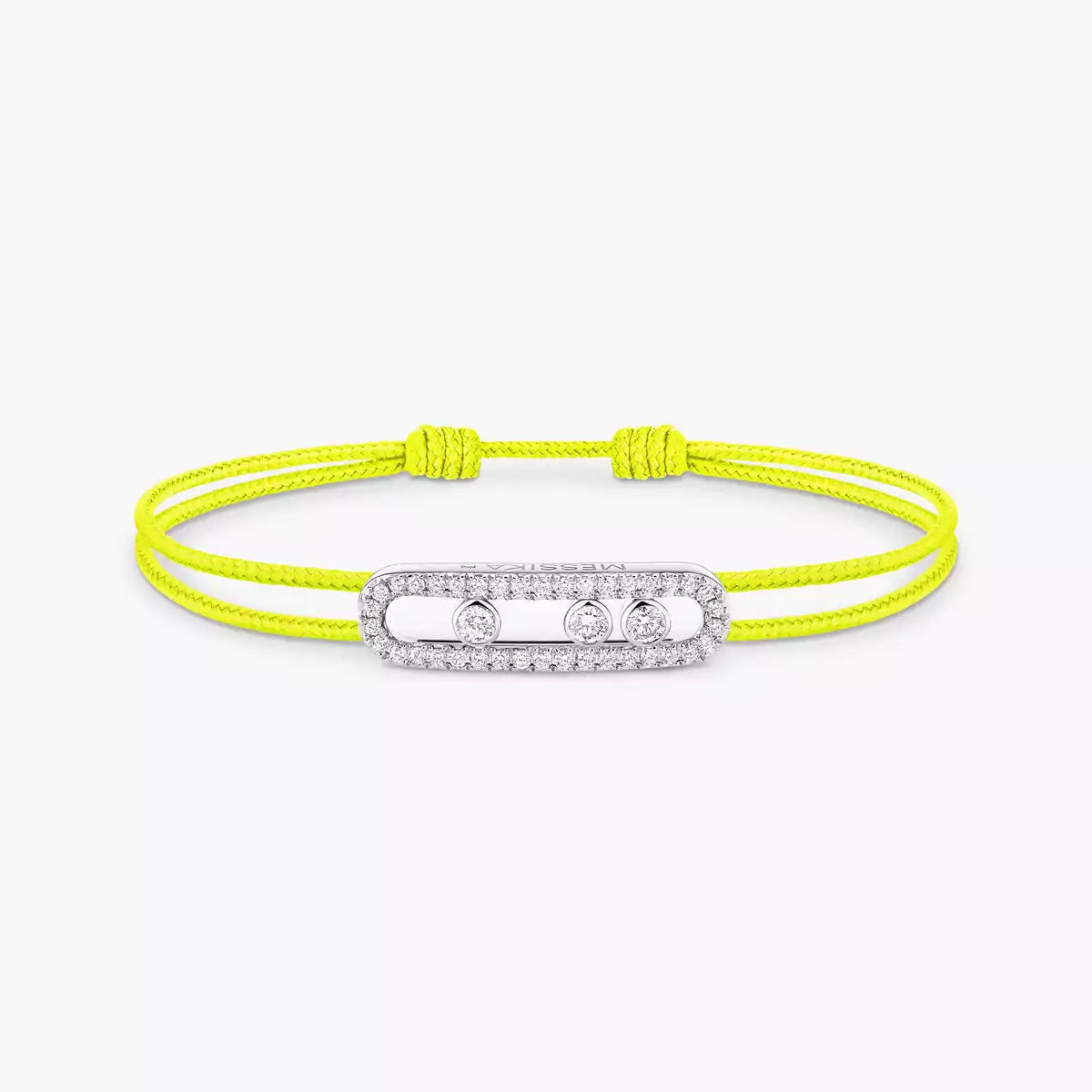 [Sophire Jewelry]Messika Care(s) pink cord pavé bracelet