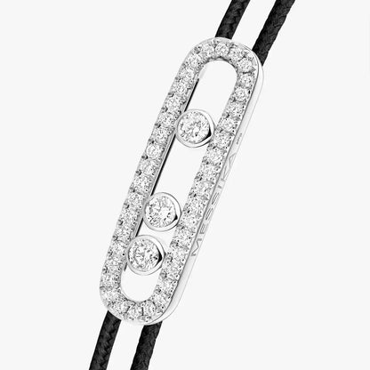 [Sophire Jewelry]Messika Care(s) pink cord pavé bracelet