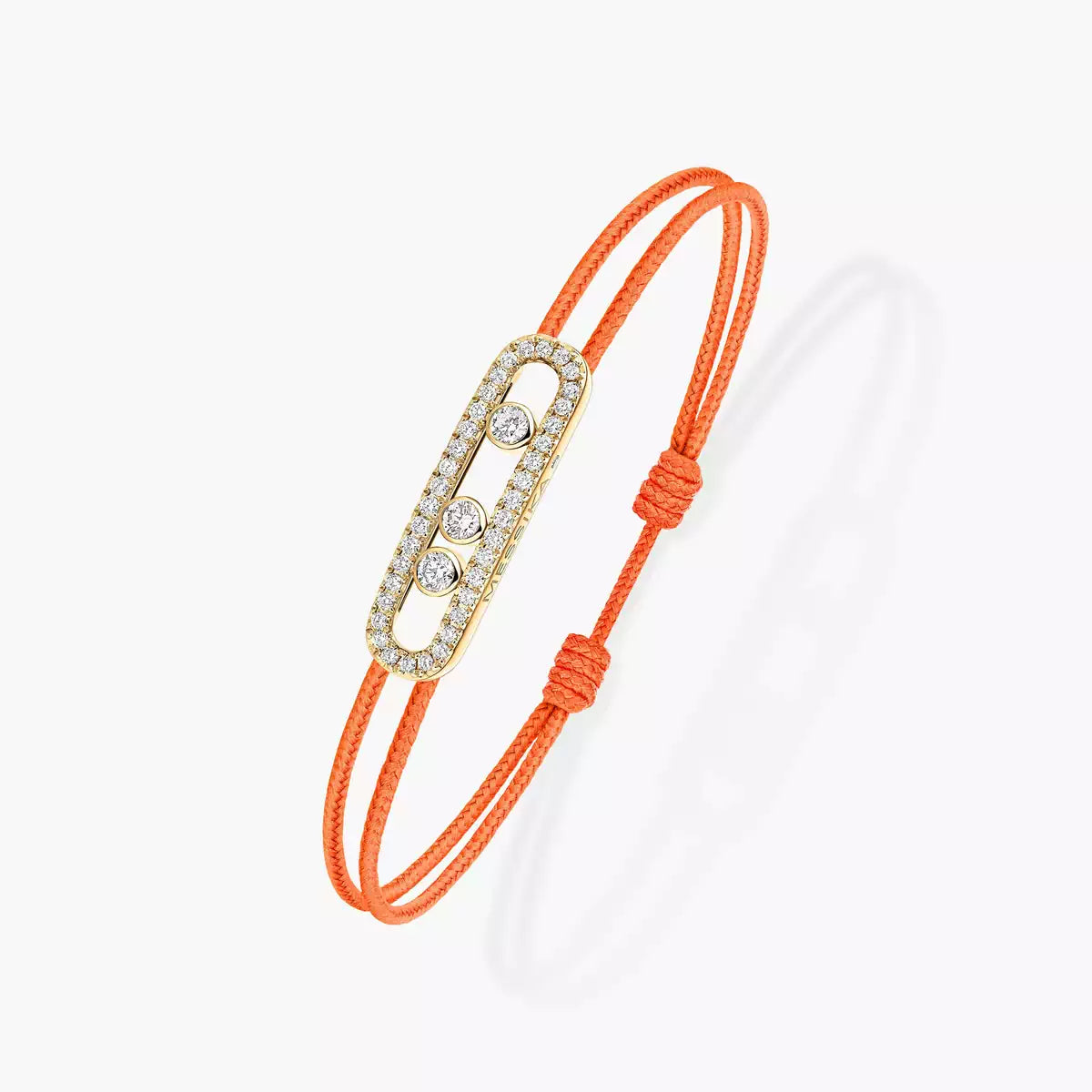 [Sophire Jewelry]Messika Care(s) pink cord pavé bracelet