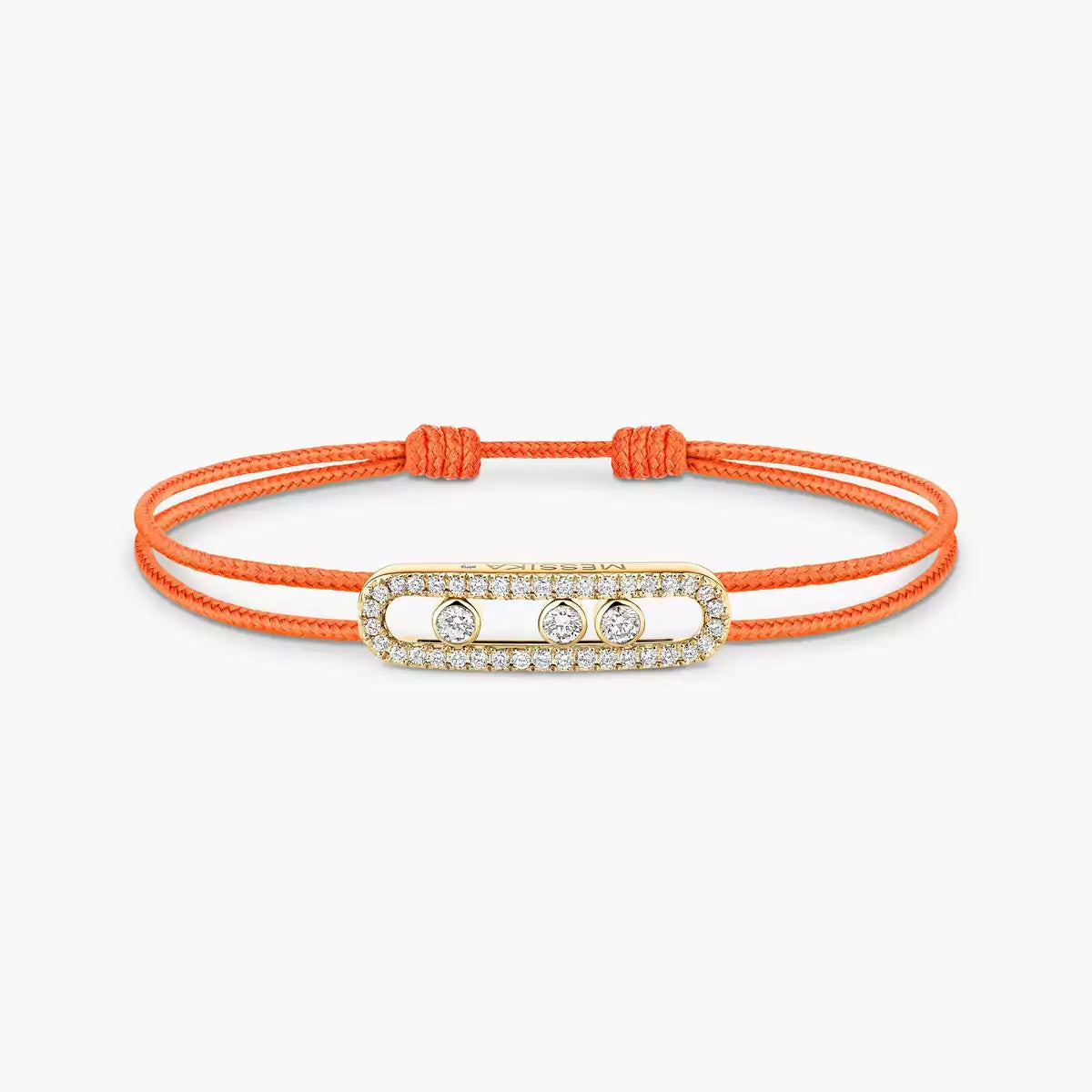 [Sophire Jewelry]Messika Care(s) pink cord pavé bracelet