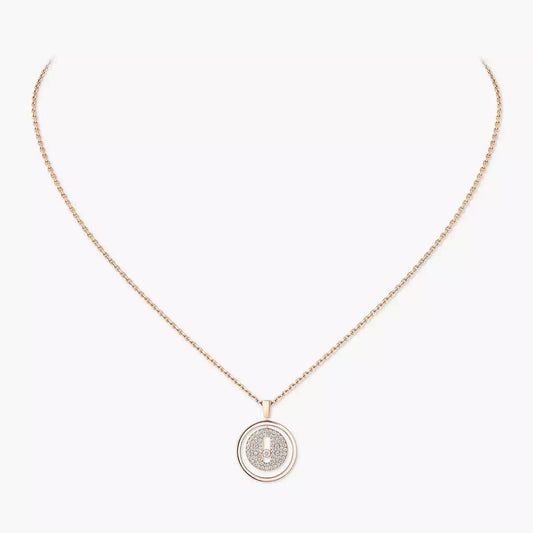 [Sophire]LUCKY MOVE FULL PAVÉ DIAMOND NECKLACE