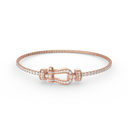 [Sophire Jewelry ]FORCE  HORSESHOE  DIAMOND TENNIS BRACELET