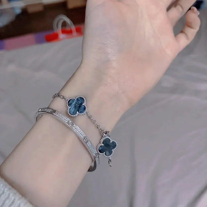 [Sophire Jewelry ]CLOVER 5 MOTIF PIETERSITE BRACELET COLLECTION