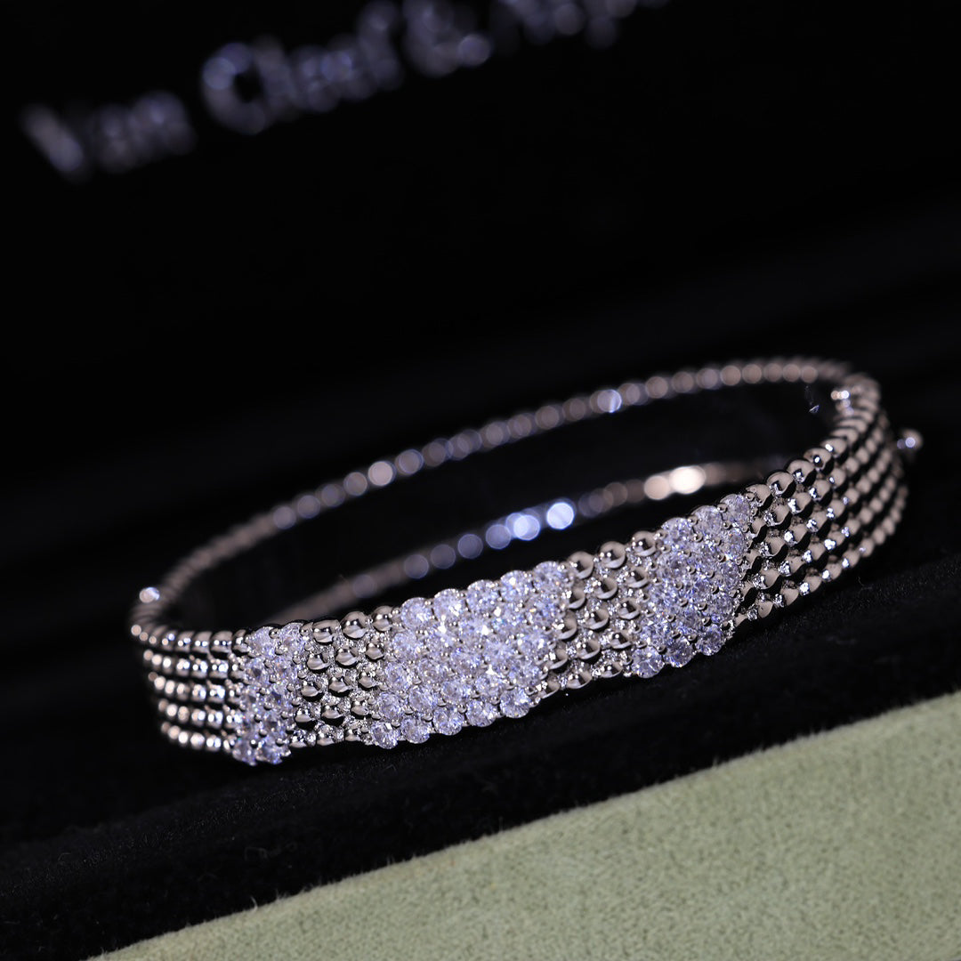[Sophire Jewelry]  FIVE-ROW DIAMOND BRACELET
