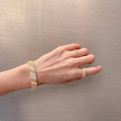 [Sophire Jewelry]  FIVE-ROW DIAMOND BRACELET