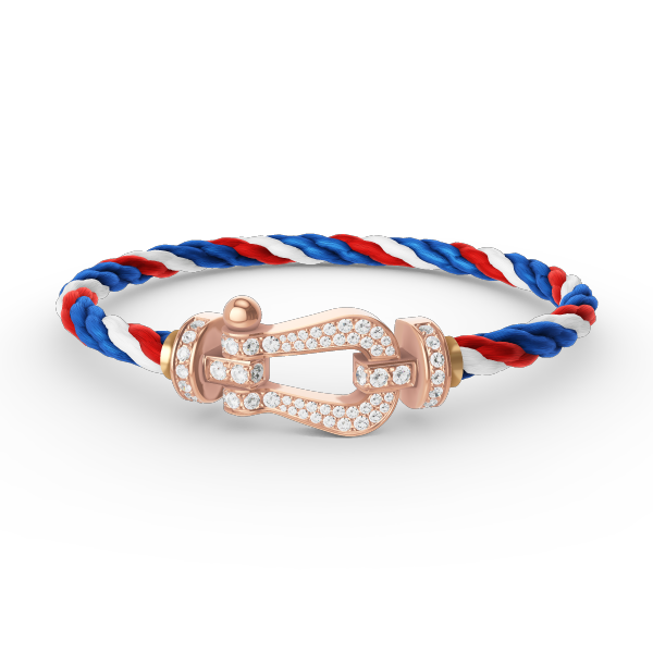 [Sophire Jewelry ]FORCE LARGE HORSESHOE FULL DIAMOND BRACELET ROSE GOLD