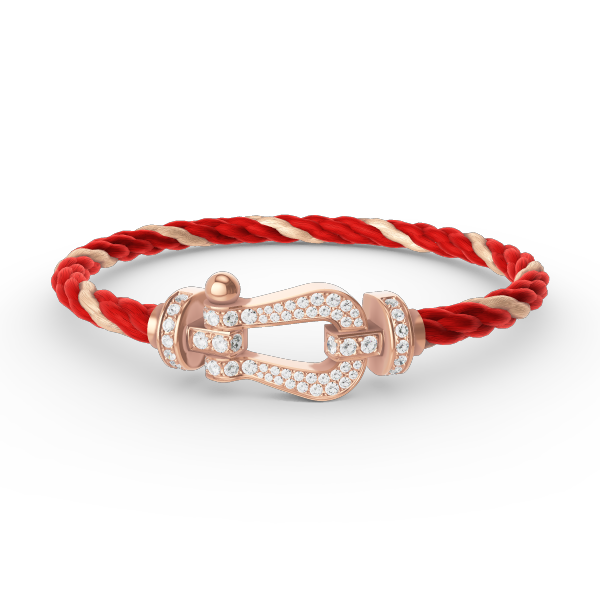 [Sophire Jewelry ]FORCE LARGE HORSESHOE FULL DIAMOND BRACELET ROSE GOLD