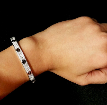[Sophire Jewelry ]LOVE BRACELET 6.1MM DIAMOND-PAVED CERAMIC