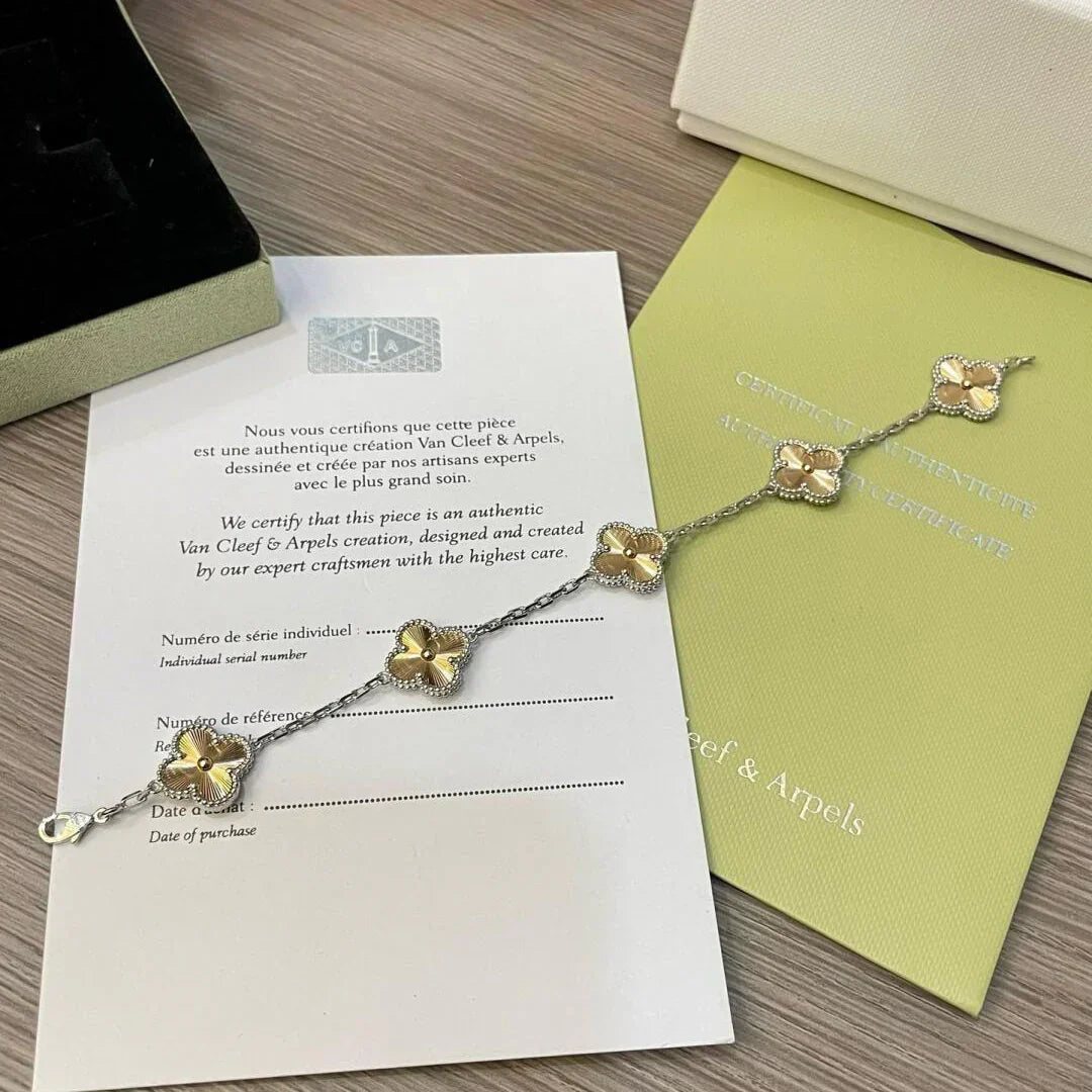[Sophire Jewelry ] CLOVER 5 MOTIF LASER BRACELET COLLECTION