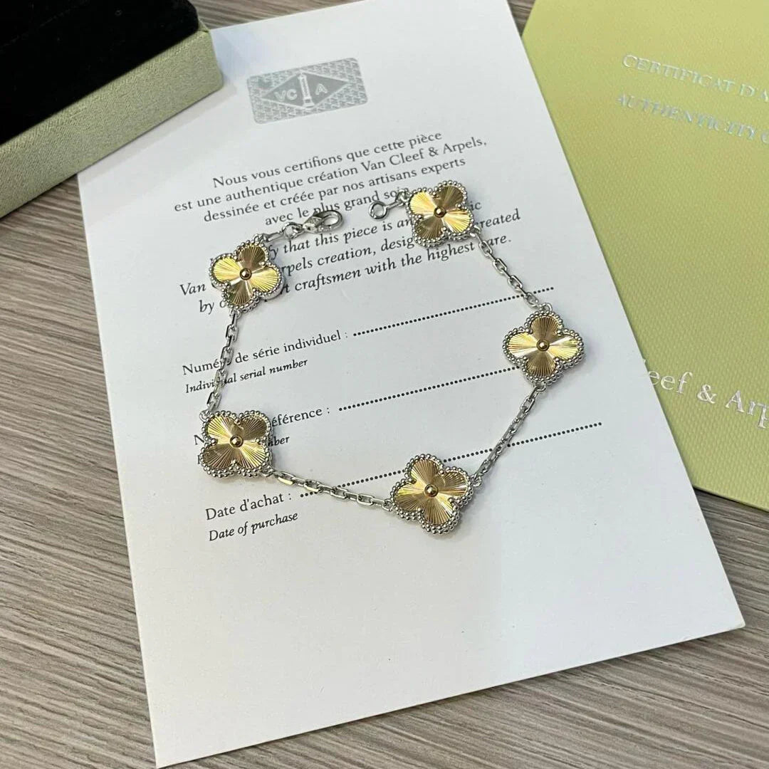 [Sophire Jewelry ] CLOVER 5 MOTIF LASER BRACELET COLLECTION