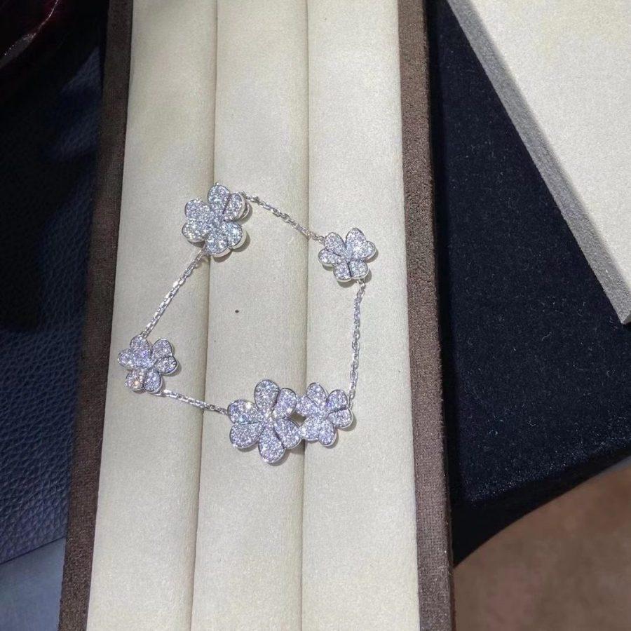 [Sophire Jewelry ]FRIVOLE SILVER 5 FLOWERS BRACELET