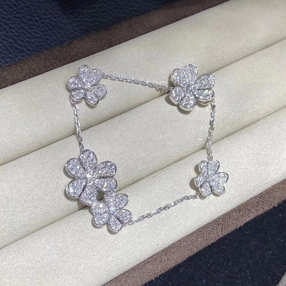 [Sophire Jewelry ]FRIVOLE SILVER 5 FLOWERS BRACELET