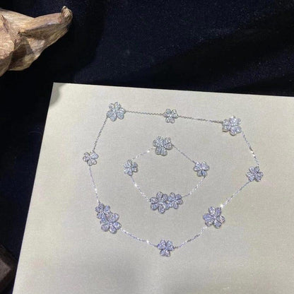 [Sophire Jewelry ]FRIVOLE SILVER 5 FLOWERS BRACELET