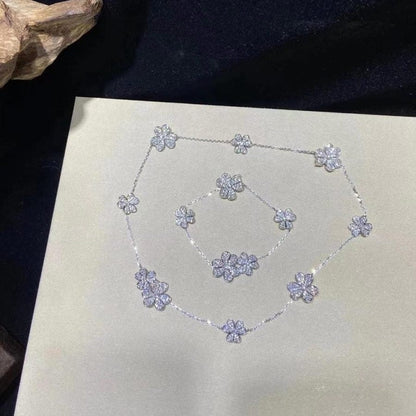 [Sophire Jewelry ]FRIVOLE SILVER 5 FLOWERS BRACELET
