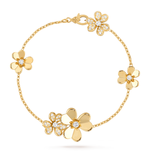[Sophire Jewelry ]FRIVOLE GOLD 5 FLOWERS BRACELET