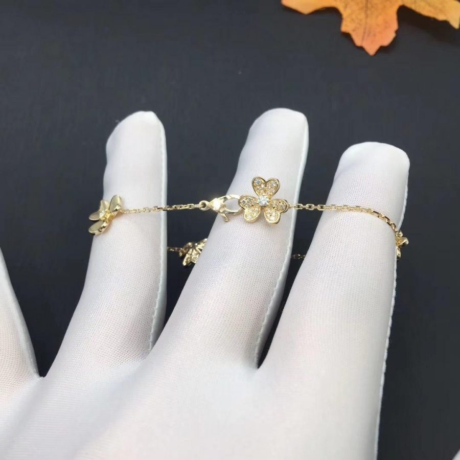 [Sophire Jewelry ]FRIVOLE GOLD 5 FLOWERS BRACELET