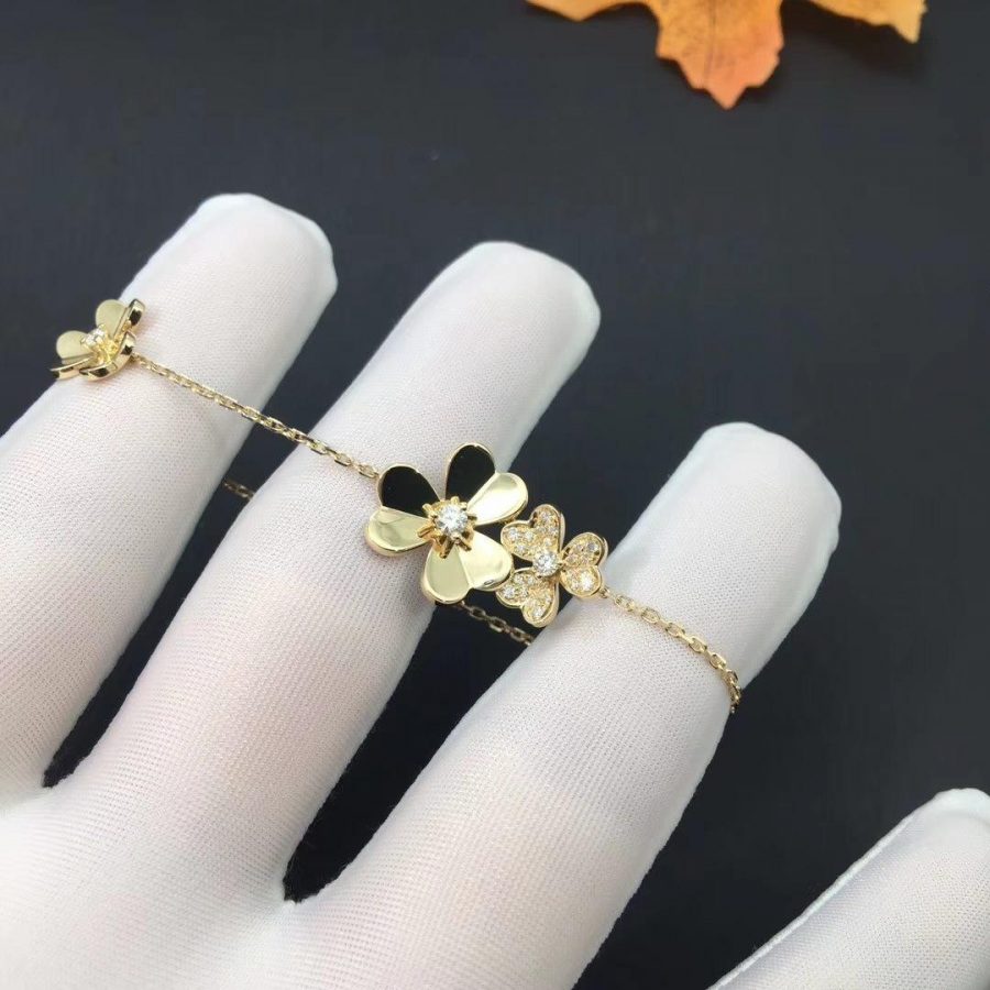 [Sophire Jewelry ]FRIVOLE GOLD 5 FLOWERS BRACELET