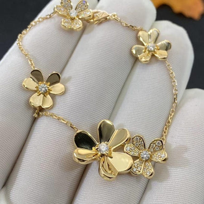[Sophire Jewelry ]FRIVOLE GOLD 5 FLOWERS BRACELET