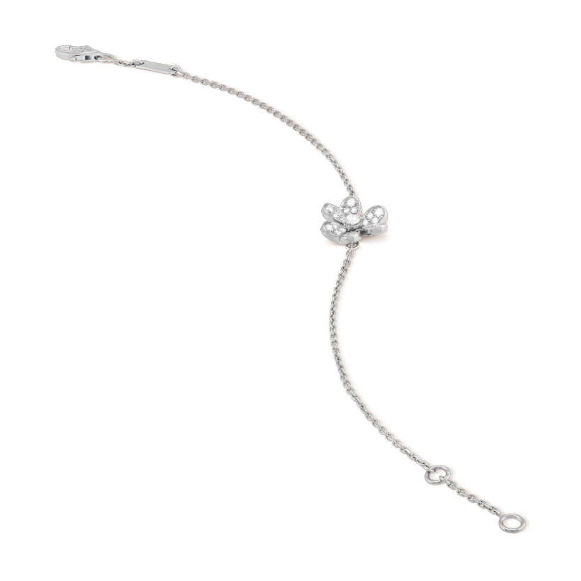 [Sophire Jewelry ]FRIVOLE SILVER FLOWER DIAMOND BRACELET