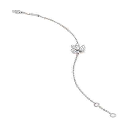 [Sophire Jewelry ]FRIVOLE SILVER FLOWER DIAMOND BRACELET