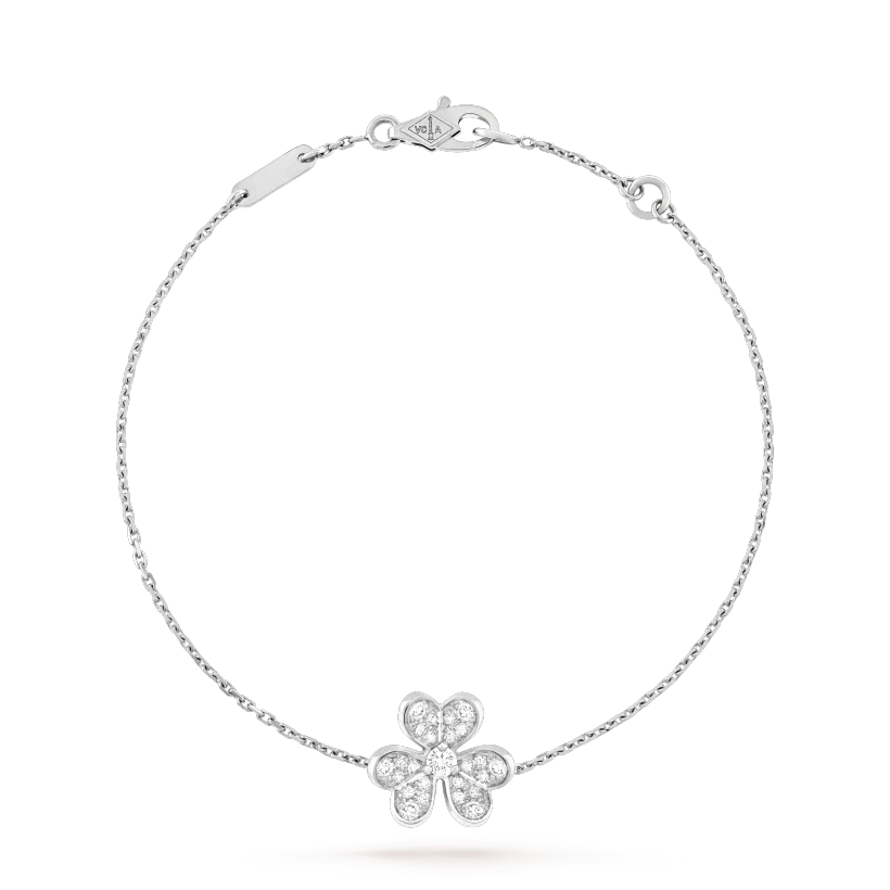 [Sophire Jewelry ]FRIVOLE SILVER FLOWER DIAMOND BRACELET