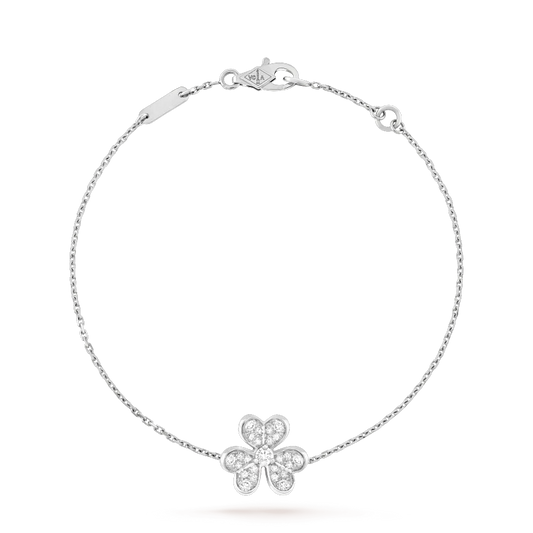 [Sophire Jewelry ]FRIVOLE SILVER FLOWER DIAMOND BRACELET
