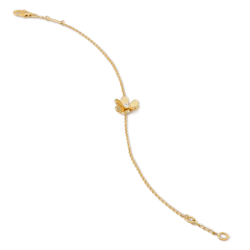 [Sophire Jewelry ]FRIVOLE GOLD FLOWER PINK MALACHITE BRACELET