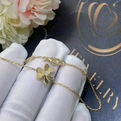 [Sophire Jewelry ]FRIVOLE GOLD FLOWER PINK MALACHITE BRACELET